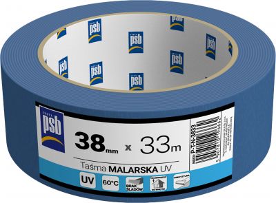 Taśma malarska niebieska UV PSB 25 mm x 50 m SILA