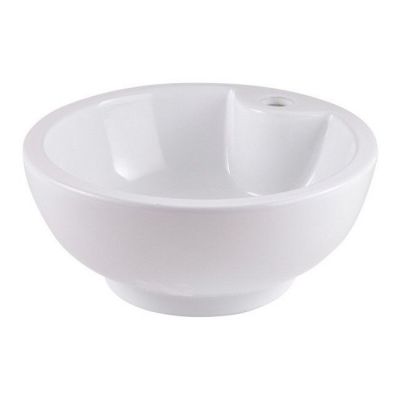Umywalka nablatowa ceramiczna GoodHome Fenella śr. 40 cm biała