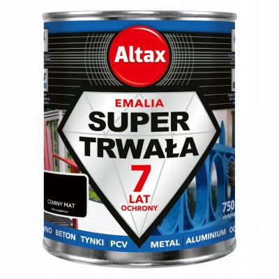 Altax Emalia Super Trwała 0.25 l Czarny połysk