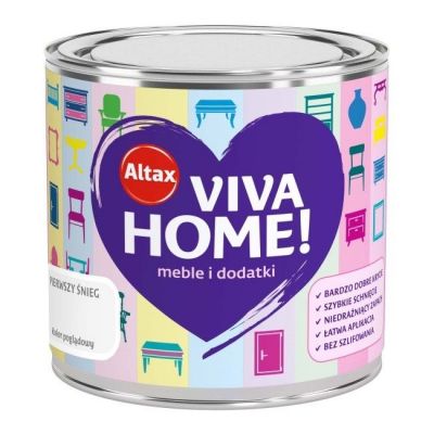 Altax Viva Home 0,25L pierwszy śnieg - akrylowa emalia renowacyjna