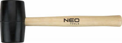 Młotek gumowy 50 mm/340 g, trzonek drewniany NEO