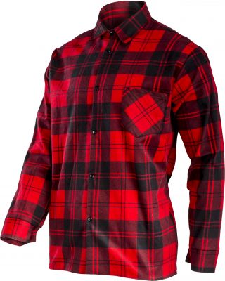 Koszula flanelowa czerwona, 170g/m2, 3XL, CE, LAHTI PRO
