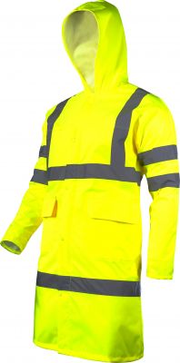 Płaszcz ostrzegawcza przeciwdeszczowa, żółty, XL, CE, LAHTI PRO