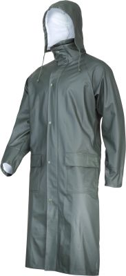 Płaszcz przeciwdeszczowy PU, zielony, XL, CE, LAHTI PRO