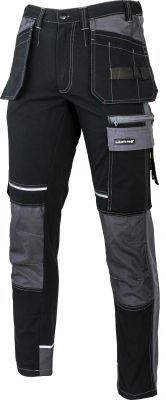 Spodnie czarno-szare ze wzmocnieniami, 2XL, CE, LAHTI PRO