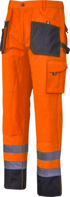 Spodnie ostrzegawcze czarno-pomarańczowe, M, CE, LAHTI PRO