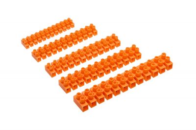 Listwa zaciskowa 12x 2,5mm2 twarda pomarańczowa