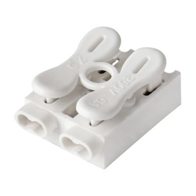 SPRING CONNECTOR 2 POLE 2.5MM