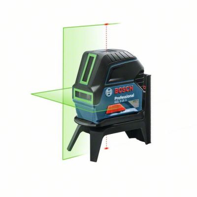 Laser wielofunkcyjny GCL 2-15 G + uchwyt obrotowy RM1 umożliwia pozycjonowanie linii laserowych walizka Bosch 0601066J00