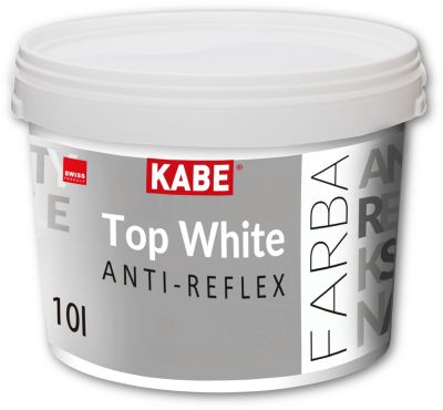 KABE Top White Anti-Reflex  2,5L – Antyrefleksyjna farba akrylowa do sufitów