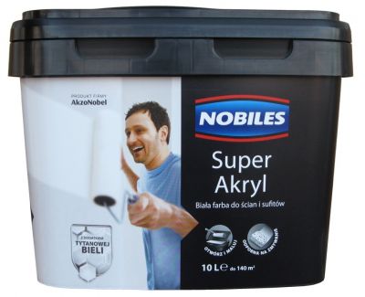 Nobiles Super Akryl 10L biała