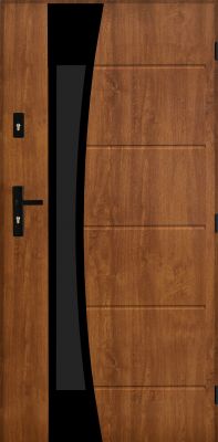 Drzwi zewnętrzne 90 cm prawe Diuna złoty dąb PANTOR