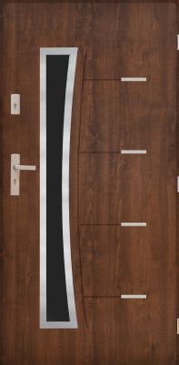 Drzwi zewnętrzne Bristol orzech 80 cm prawe PANTOR
