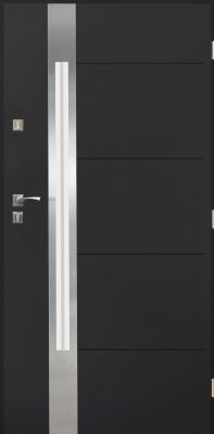 Drzwi zewnętrzne Seul antracyt 90 cm prawe SEDRO