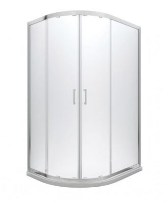 Kabina prysznicowa asymetryczna Besco Modern 100x80x185 szkło mrożone