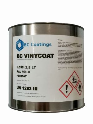 Farba antykorozyjna BC Vinycoat biała półmat RAL 9010 2,5 L