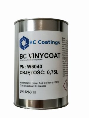 Farba antykorozyjna BC Vinycoat czarna półmat RAL 9005 0,75 L