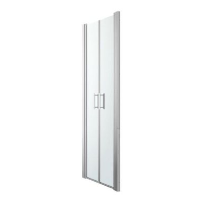 Drzwi prysznicowe uchylne podwójne GoodHome Beloya 70 cm chrom/transparentne