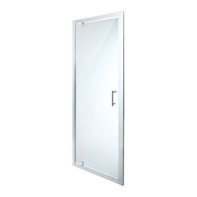Drzwi prysznicowe wahadłowe Onega 80 cm chrom/transparentne