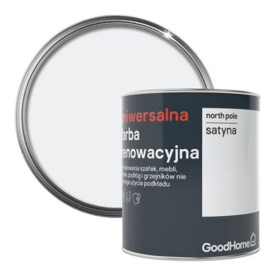 Farba renowacyjna uniwersalna GoodHome north pole satyna 0,75 l