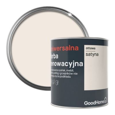 Farba renowacyjna uniwersalna GoodHome ottawa satyna 0,75 l