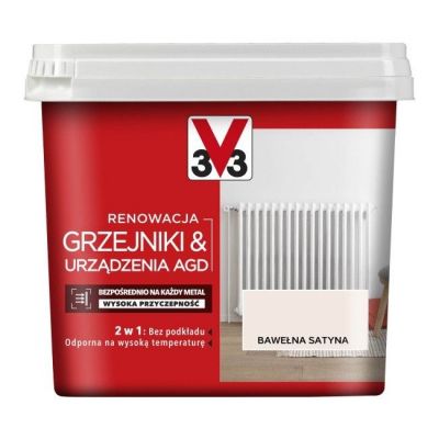 Farba renowacyjna V33 Grzejniki & AGD bawełna satyna 0,75 l