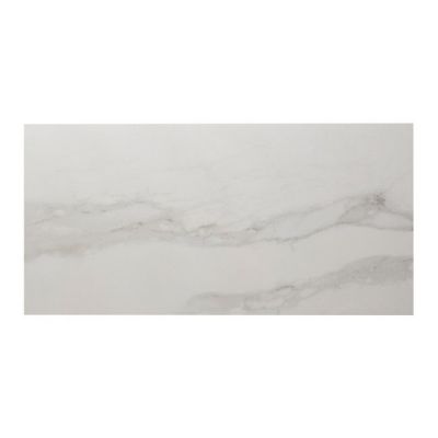 Płytka podłogowa Ultimate Marble Colours 37,5 x 75 cm biało-szara polerowana 0,83 m2