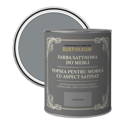 Farba do mebli Rust-Oleum ciemnoszary satyna 0,125 l