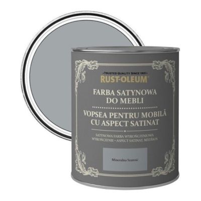 Farba do mebli Rust-Oleum mineralna szarość satyna 0,125 l