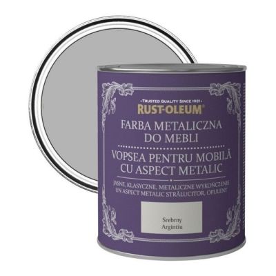 Farba do mebli Rust-Oleum srebrny metaliczny 0,125 l