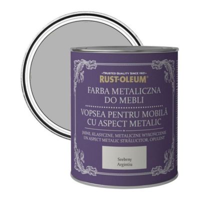 Farba do mebli Rust-Oleum srebrny metaliczny 0,75 l