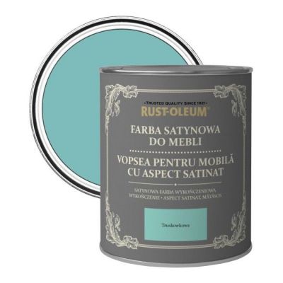 Farba do mebli Rust-Oleum turkusowy satyna 0,75 l