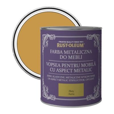 Farba do mebli Rust-Oleum złoty metaliczny 0,125 l
