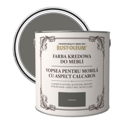 Farba kredowa do mebli Rust-Oleum antracyt 2,5 l