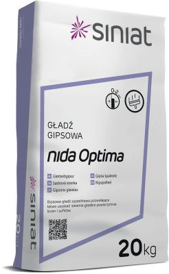 Gładź gipsowa Nida Optima 20 kg