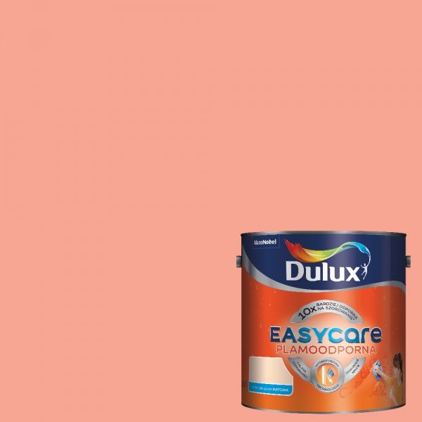 DULUX EasyCare Istny Koralowy 2,5 L - Farba do ścian i sufitów