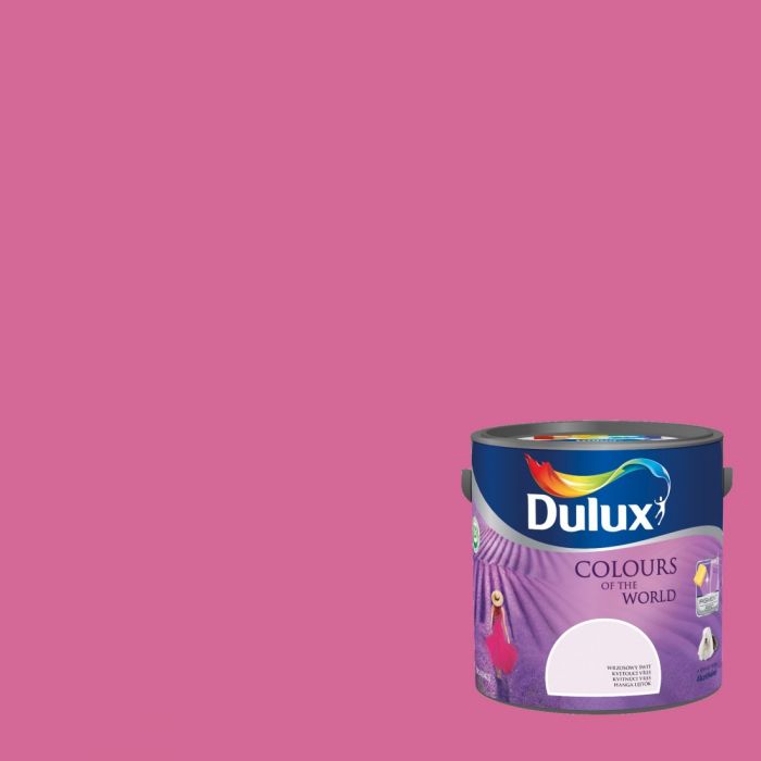 DULUX Kolory Świata Fiołek Alpejski 2,5 L - Farba do ścian i sufitów