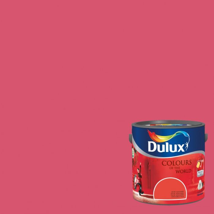 DULUX Kolory Świata Malinowa Granada 5 L - Farba do ścian i sufitów