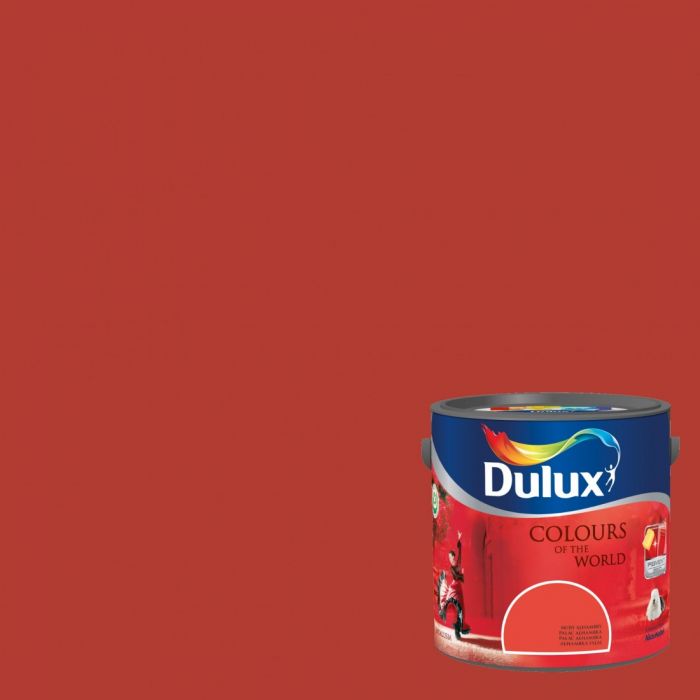 DULUX Kolory Świata Szkarłatna Róża 2,5 L - Farba do ścian i sufitów