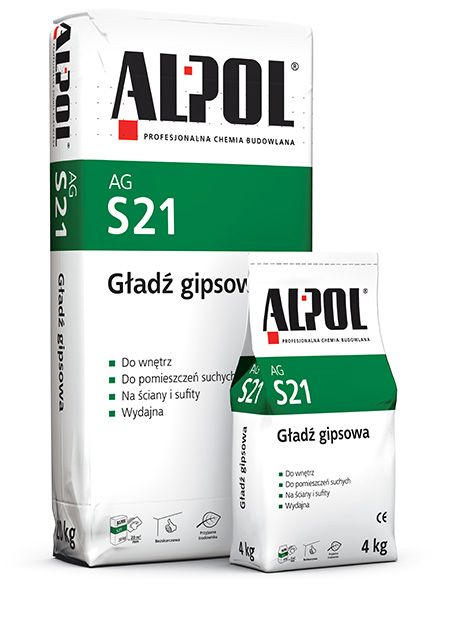 Alpol AG S21 20kg - gładź gipsowa