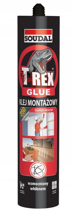 Soudal T-REX super mocny 310g klej montażowy  trex