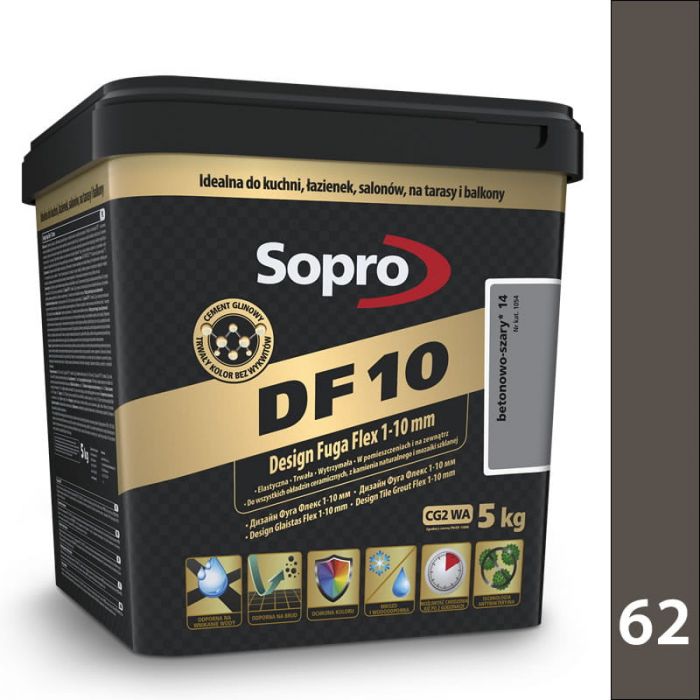 Sopro DF 10 5kg - 62 heban - Design Fuga Flex 1-10 DF10