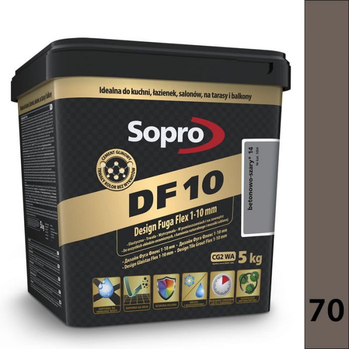 Sopro DF 10 5kg - 70 Ciemnoszary - Design Fuga Flex 1-10 DF10