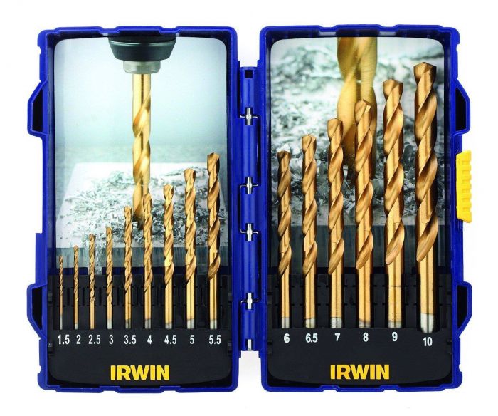 Irwin Zestaw 15 wierteł HSS TiN 10503991