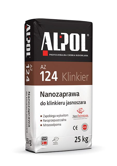Alpol AZ 124 25kg - jasnoszara -  nanozaprawa do  klinkieru AZ124