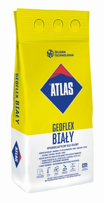 Atlas Geoflex  5kg biały - klej elastyczny C2TE żelowy