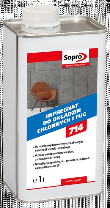 Impregnat do okładzin chłonnych i fug FS 714  Sopro 1  L