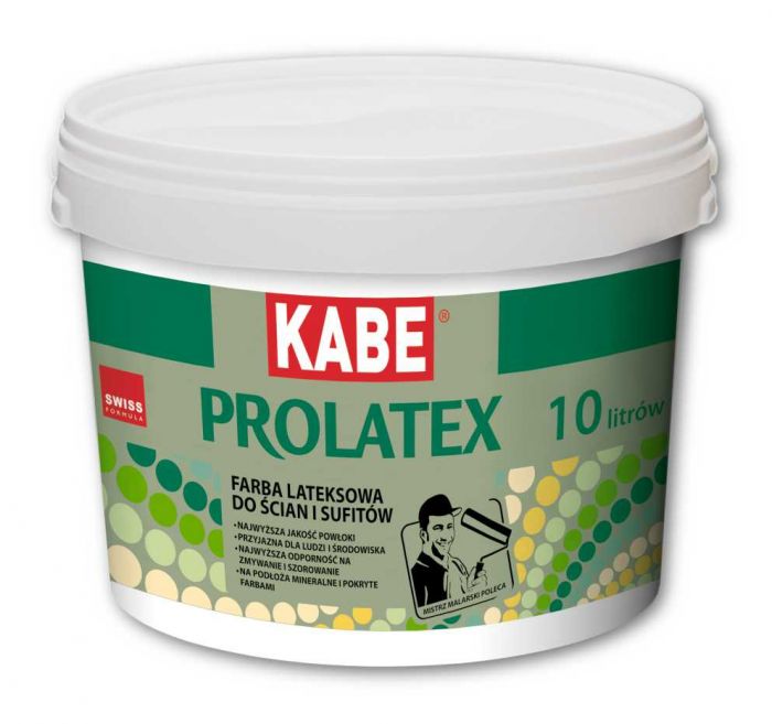 Farba lateksowa do ścian i sufitów matowa KABE PROLATEX 2.5L BAZA A