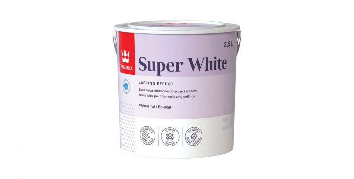 Farba, emulsja Tikkurila Super White biała 2,5l