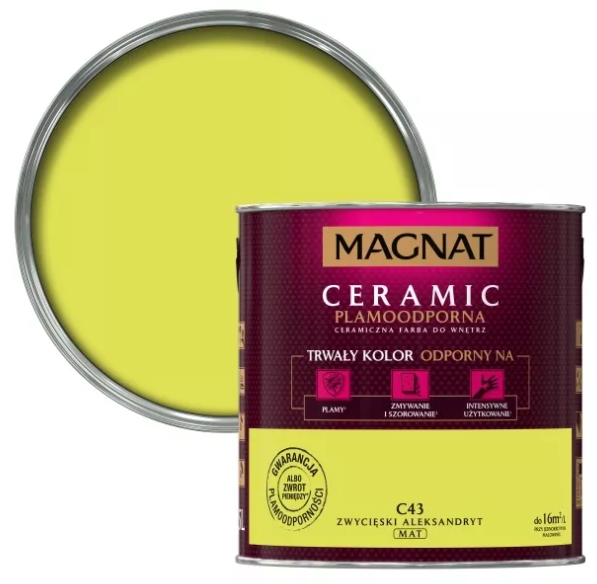 Farba ceramiczna Magnat Ceramic zwycięski aleksandryt C43 2.5L